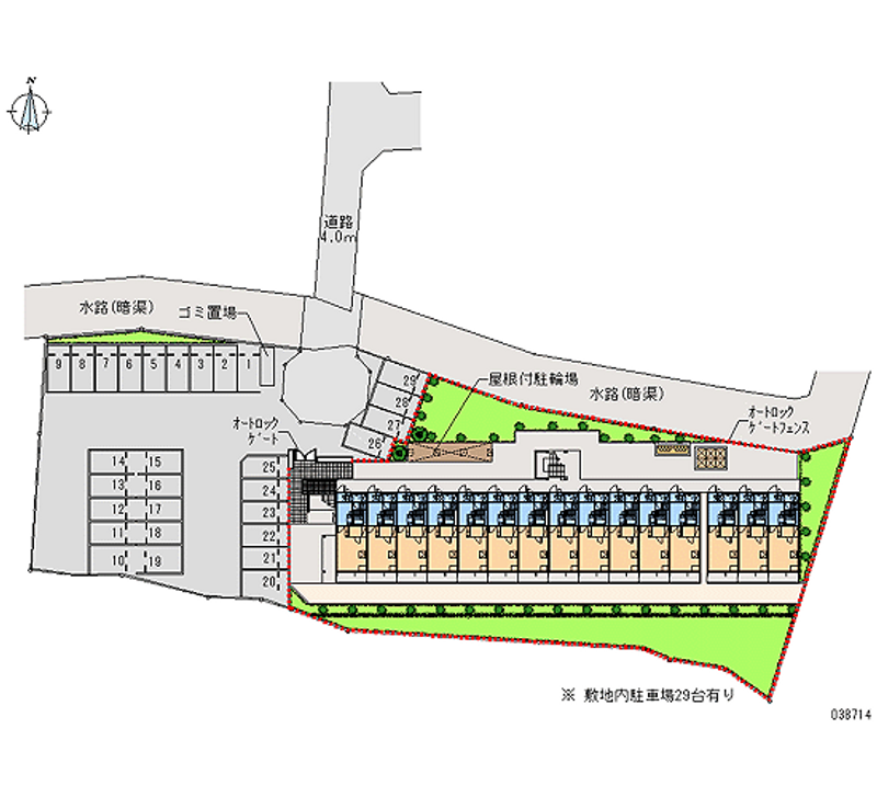 38714 Monthly parking lot