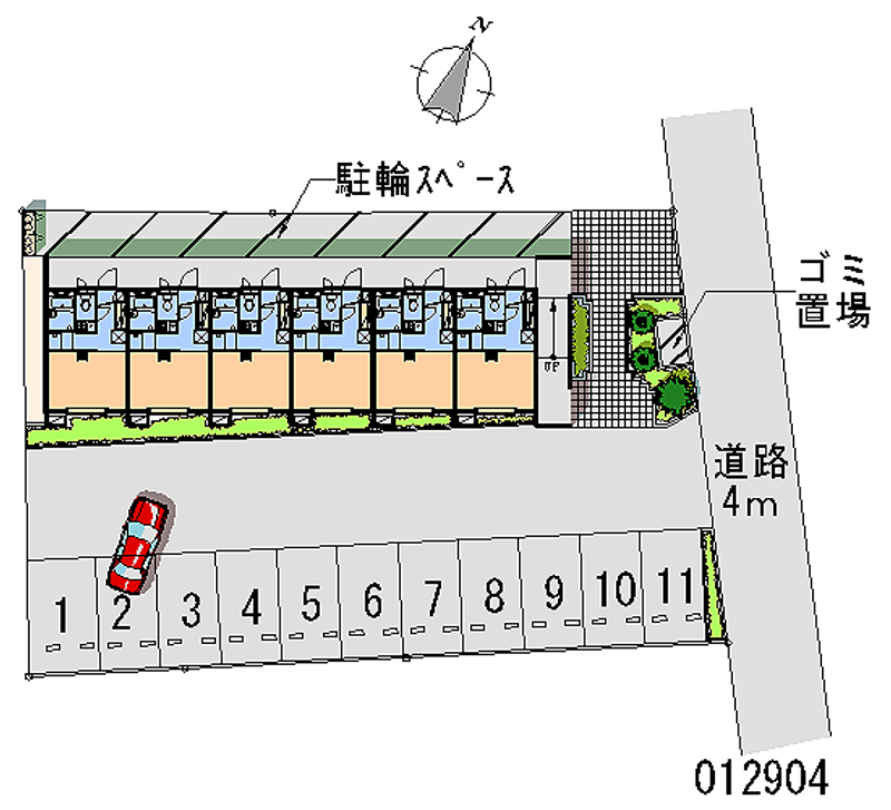 レオパレス古河弐番館 月極駐車場