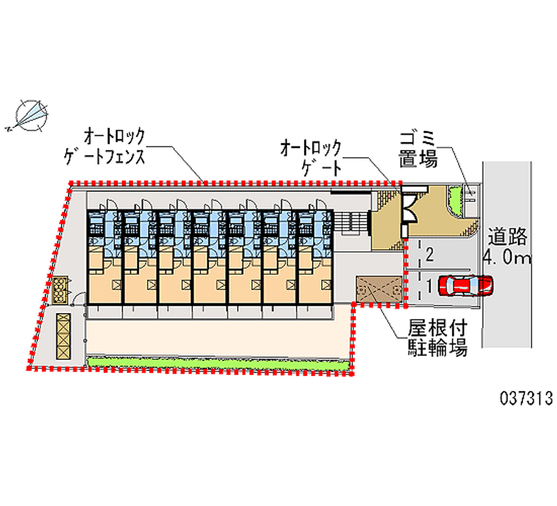 レオパレスコンパル歌島 月極駐車場