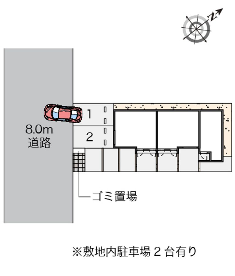 レオネクストグランデーム越谷 配置図