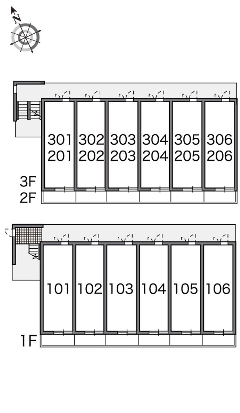 レオパレス光沙 間取配置図