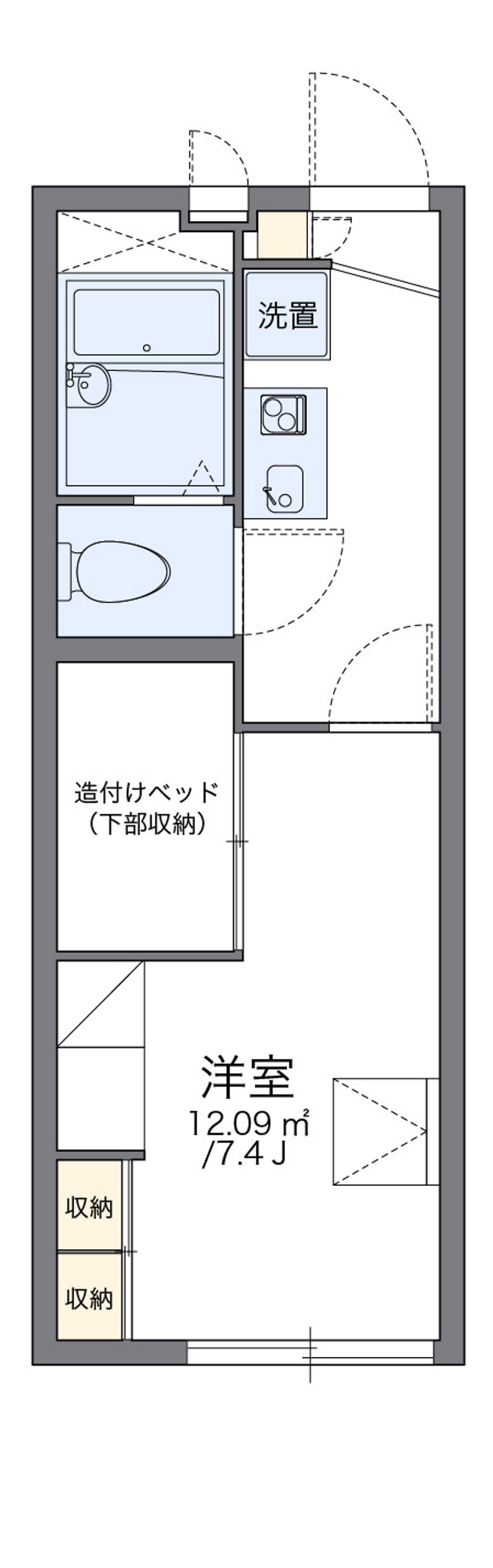レオパレス柏崎 間取図