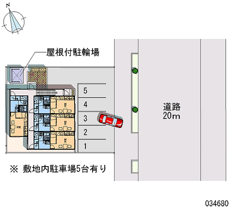レオパレストゥーリヴァー 区画図