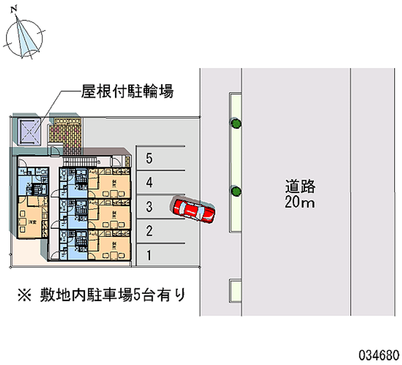 レオパレストゥーリヴァー 月極駐車場