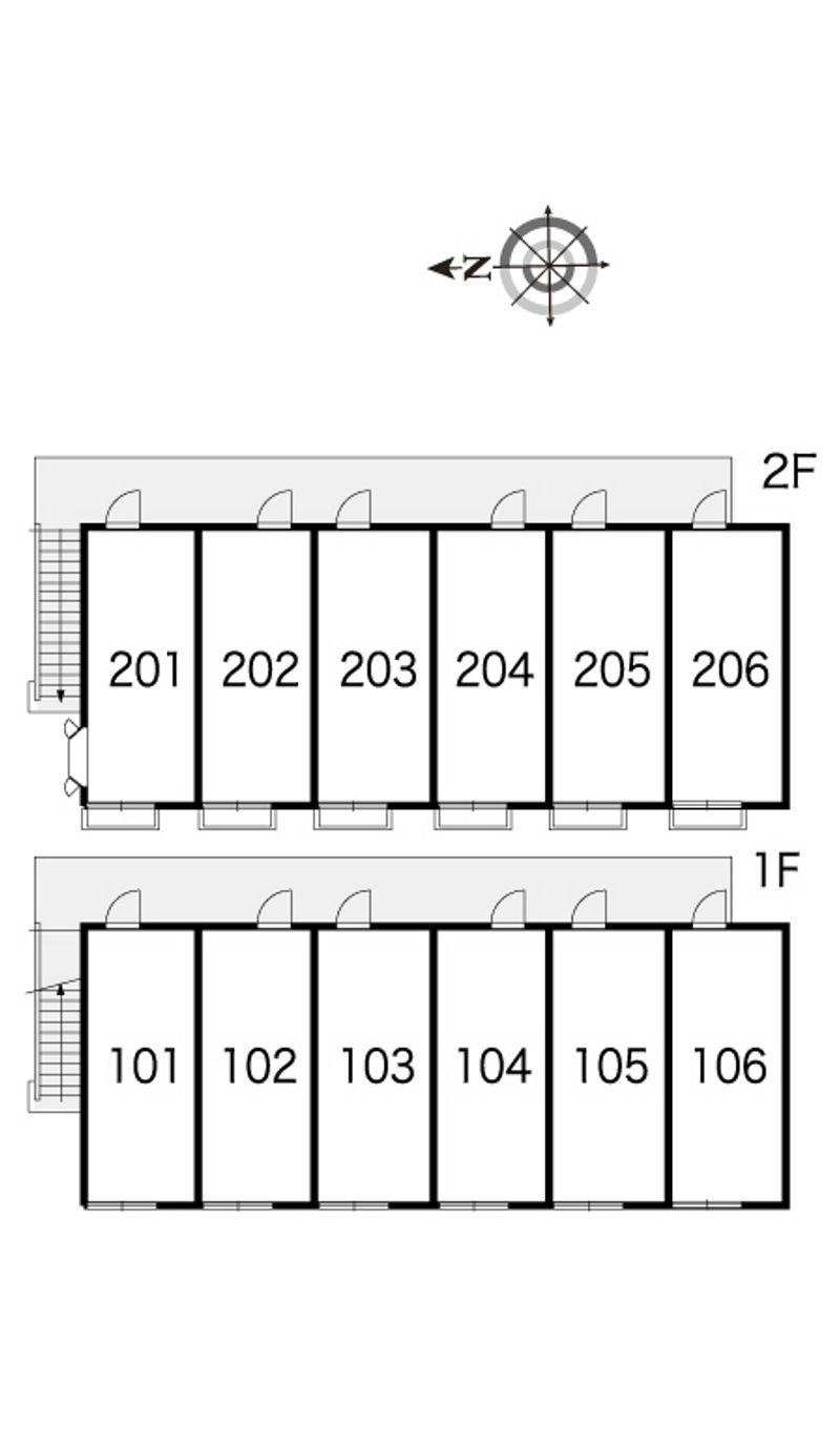 レオパレス大秋 間取配置図