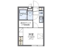 レオパレスルーナ　スペランツァ 間取り図