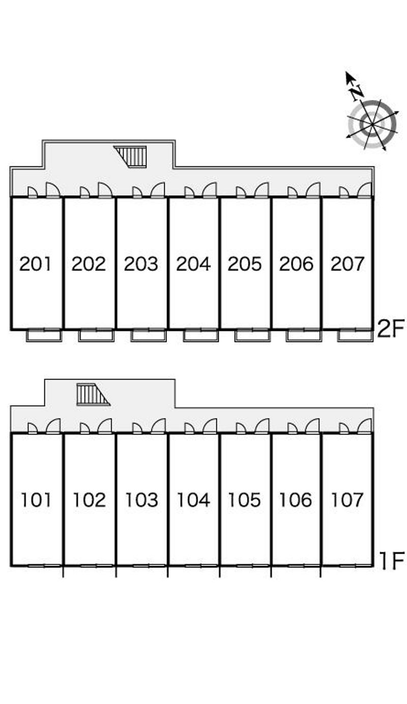 レオパレスメイプルⅡ 間取配置図