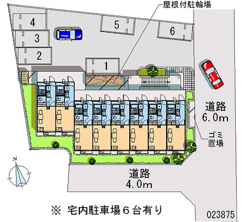 レオパレスエスト千間台 月極駐車場