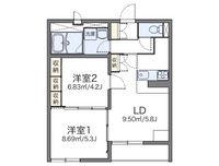 レオパレスエスペランサ 間取り図