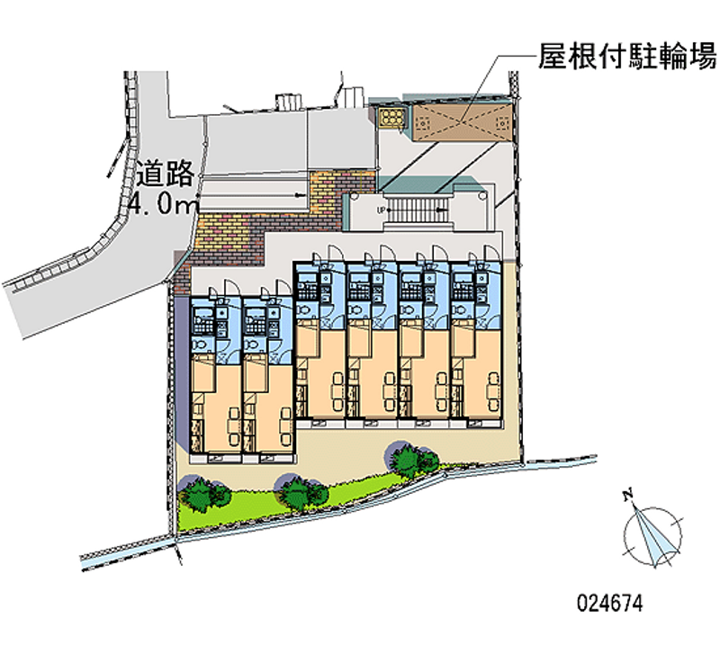 レオパレスアビテ岩見 区画図