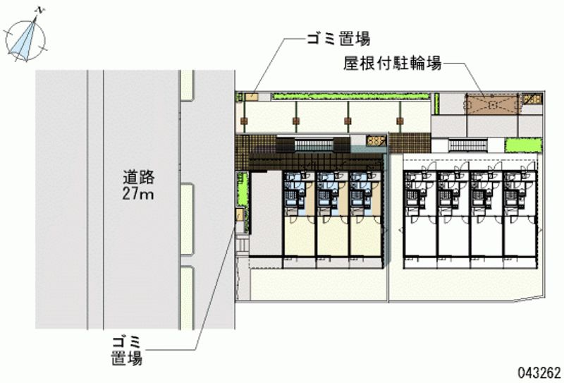 レオネクストドミールＡ 区画図