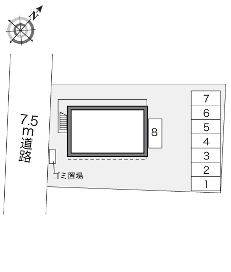 レオパレス飛鳥 配置図
