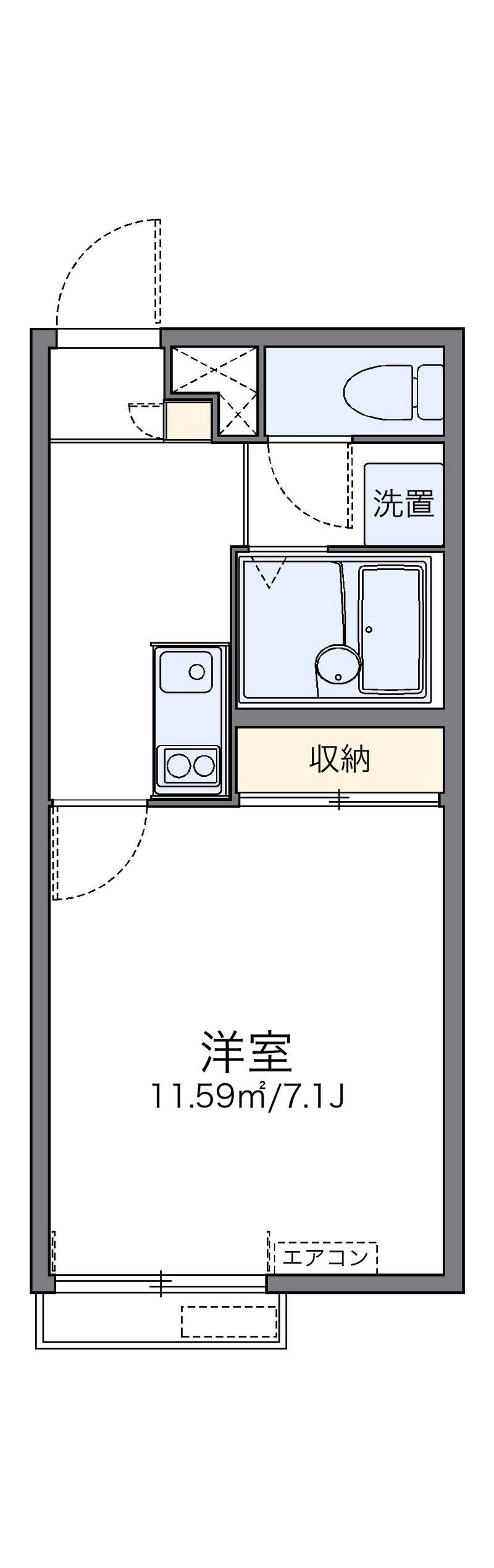 レオパレス西ノ京吽 間取り