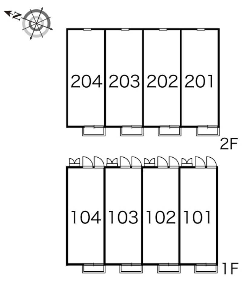 レオパレスパークセブン 間取配置図