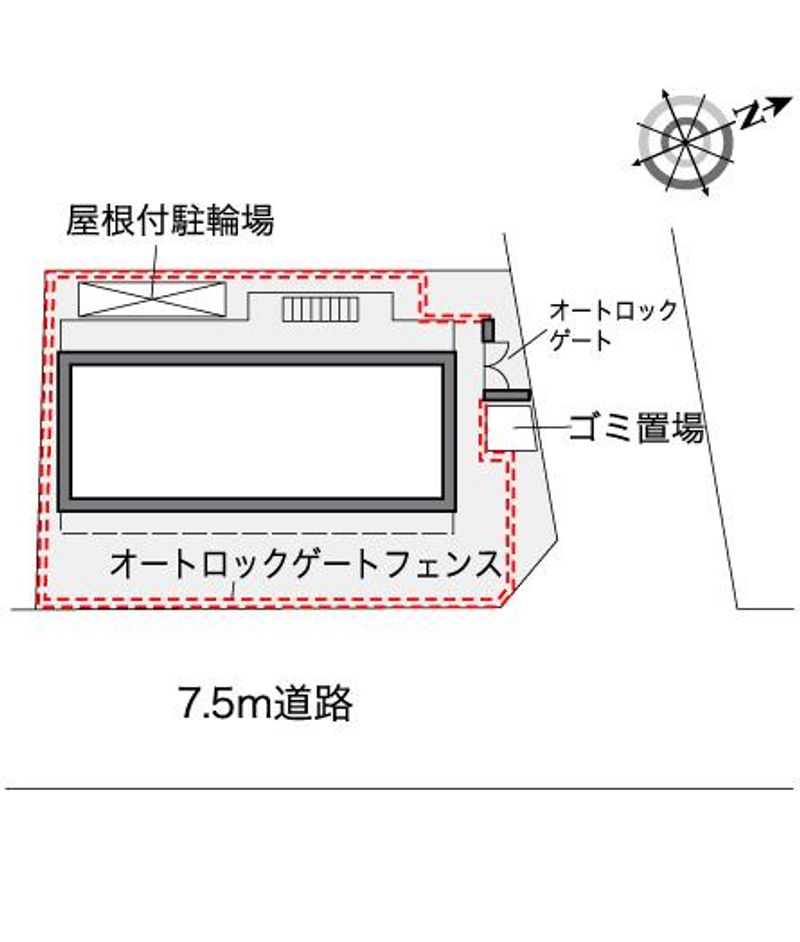 レオパレスうめ 配置図