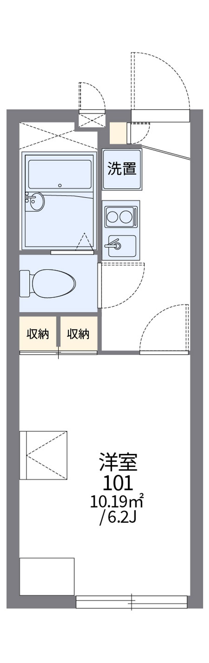 レオパレスピーチハウス 間取図