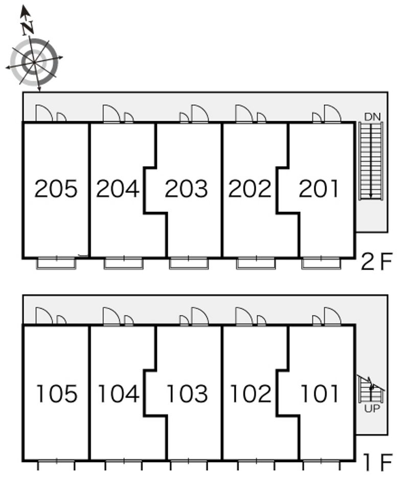 レオパレスレインボー 間取り配置図