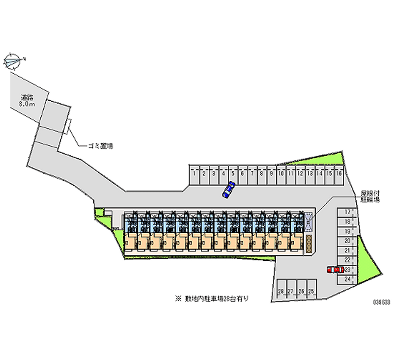 レオパレス西羽貫 月極駐車場