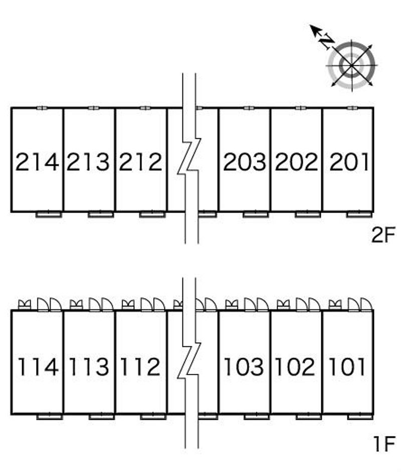 レオパレスクレール 間取配置図