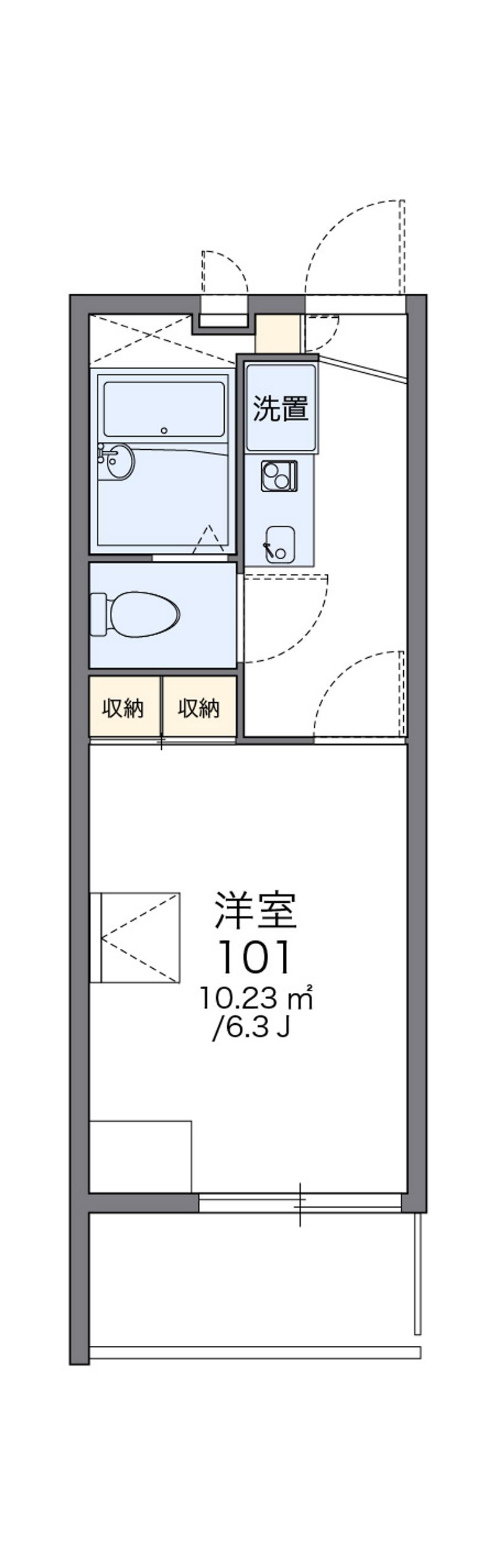 レオパレス光が丘 間取図