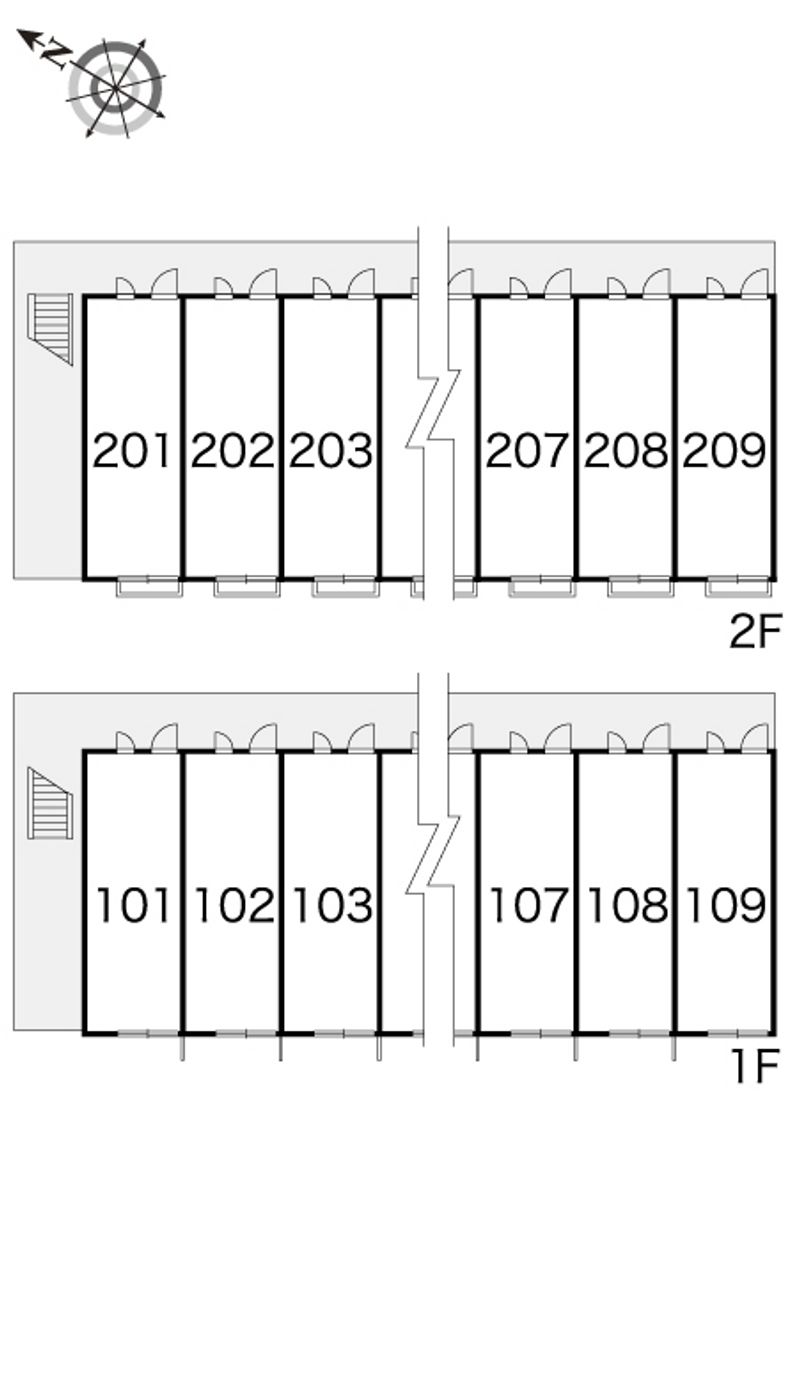 レオパレスハッピネス 間取り配置図