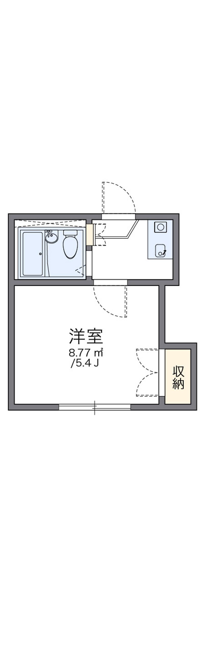 レオパレススプリーム三ッ沢 間取り