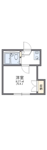 レオパレススプリーム三ッ沢 間取り図