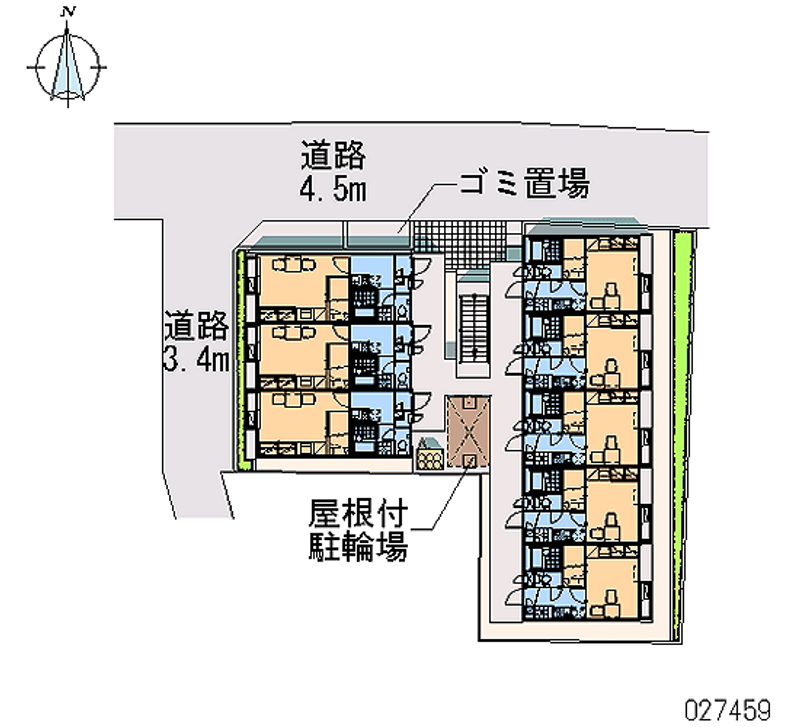 レオパレスエクセラン 区画図