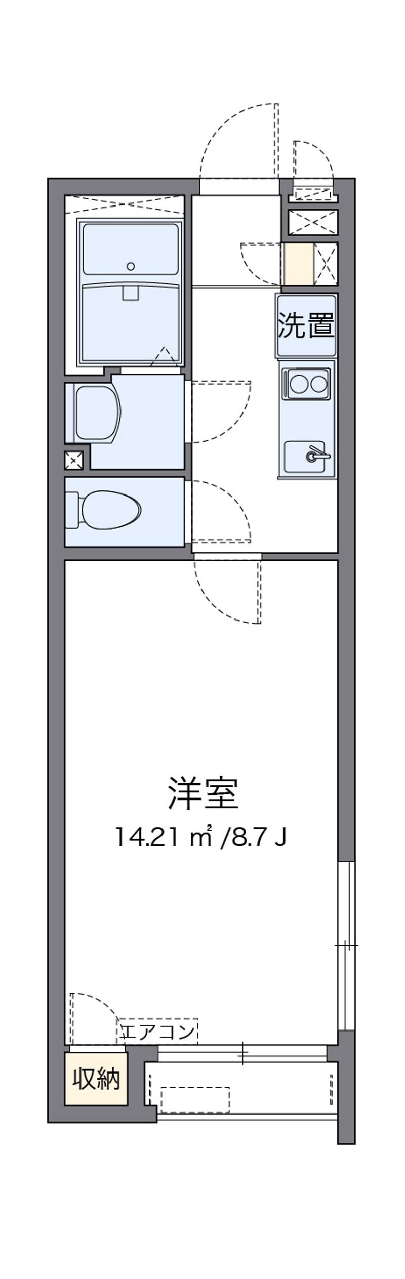 クレイノ親明閣 間取図