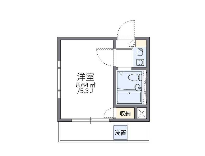 レオパレス落合 間取り
