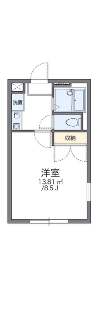 レオパレスパークライフ 間取り図