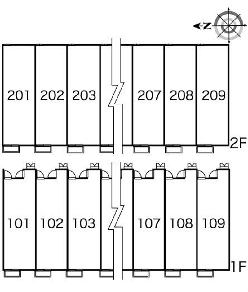 レオパレスカワミナミ 間取配置図