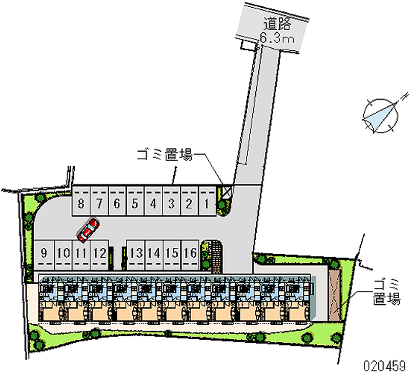 20459 Monthly parking lot