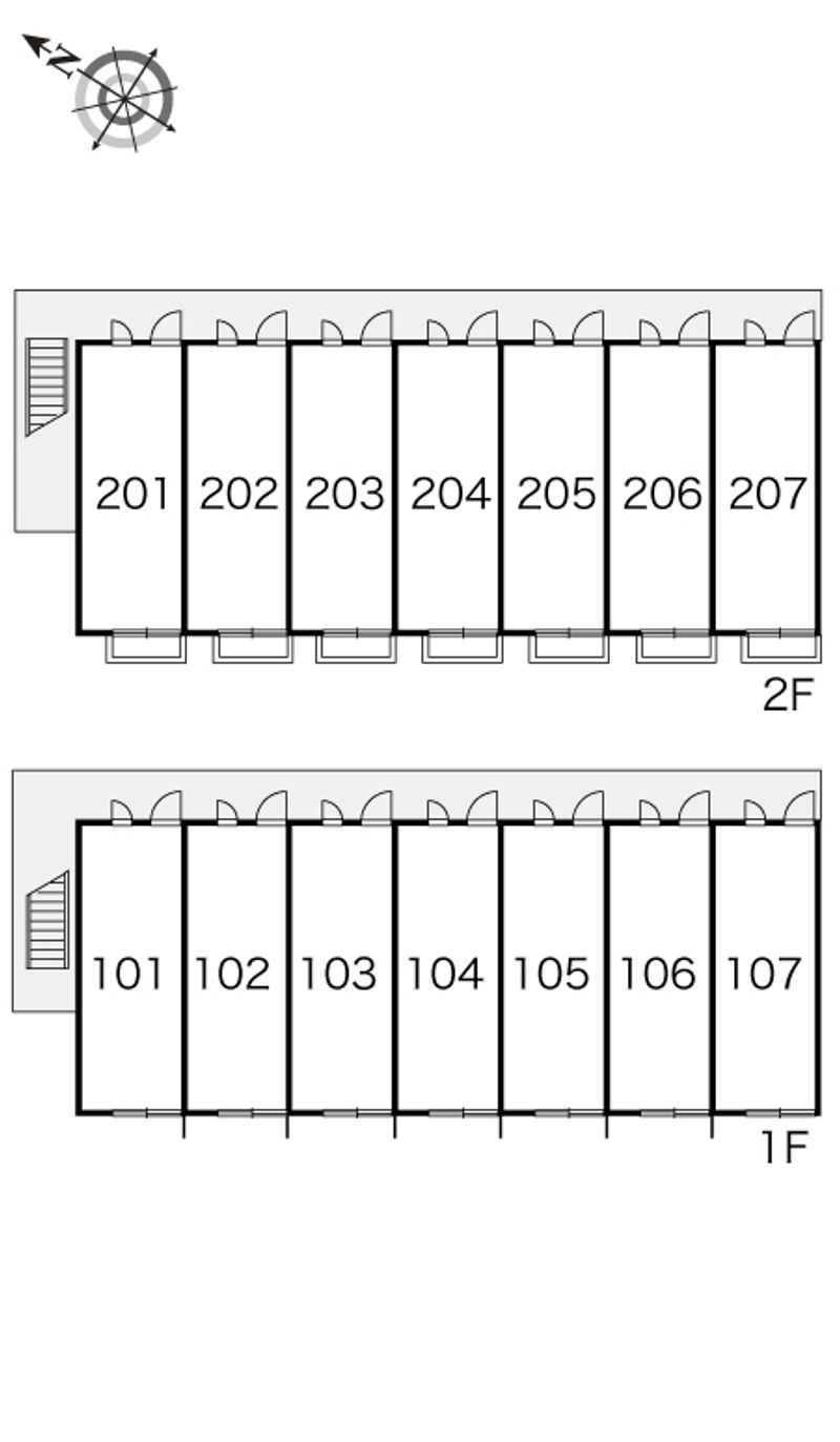 レオパレスいずみ 間取配置図