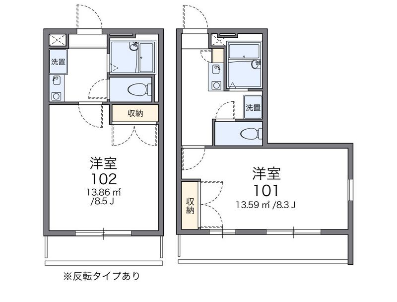レオパレスオチュール 間取図
