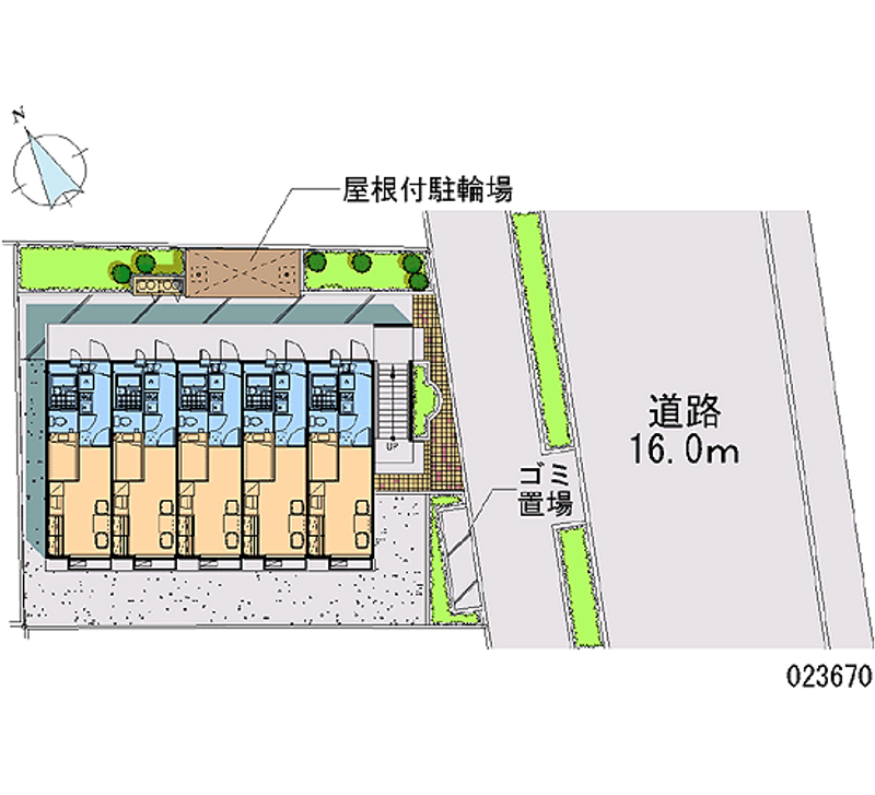 レオパレスアサヒプレイス 区画図