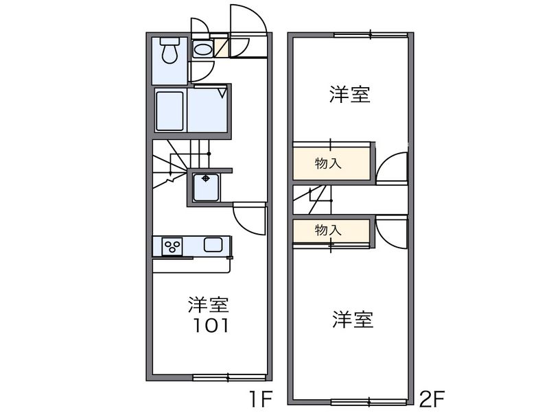 レオパレスコスモスＮＯ．６ 間取図