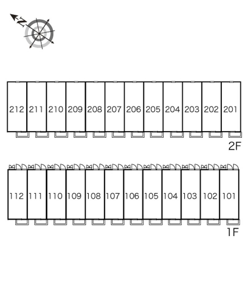 レオパレスミレオ 間取配置図