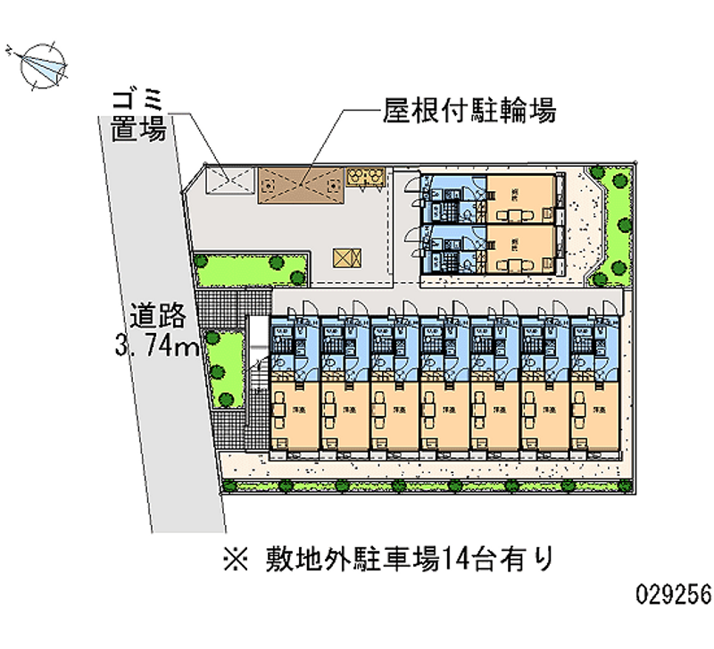 29256 Monthly parking lot