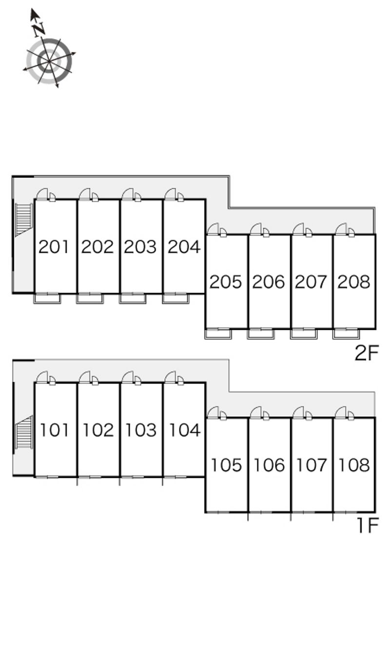 レオパレスコンチェルト 間取り配置図