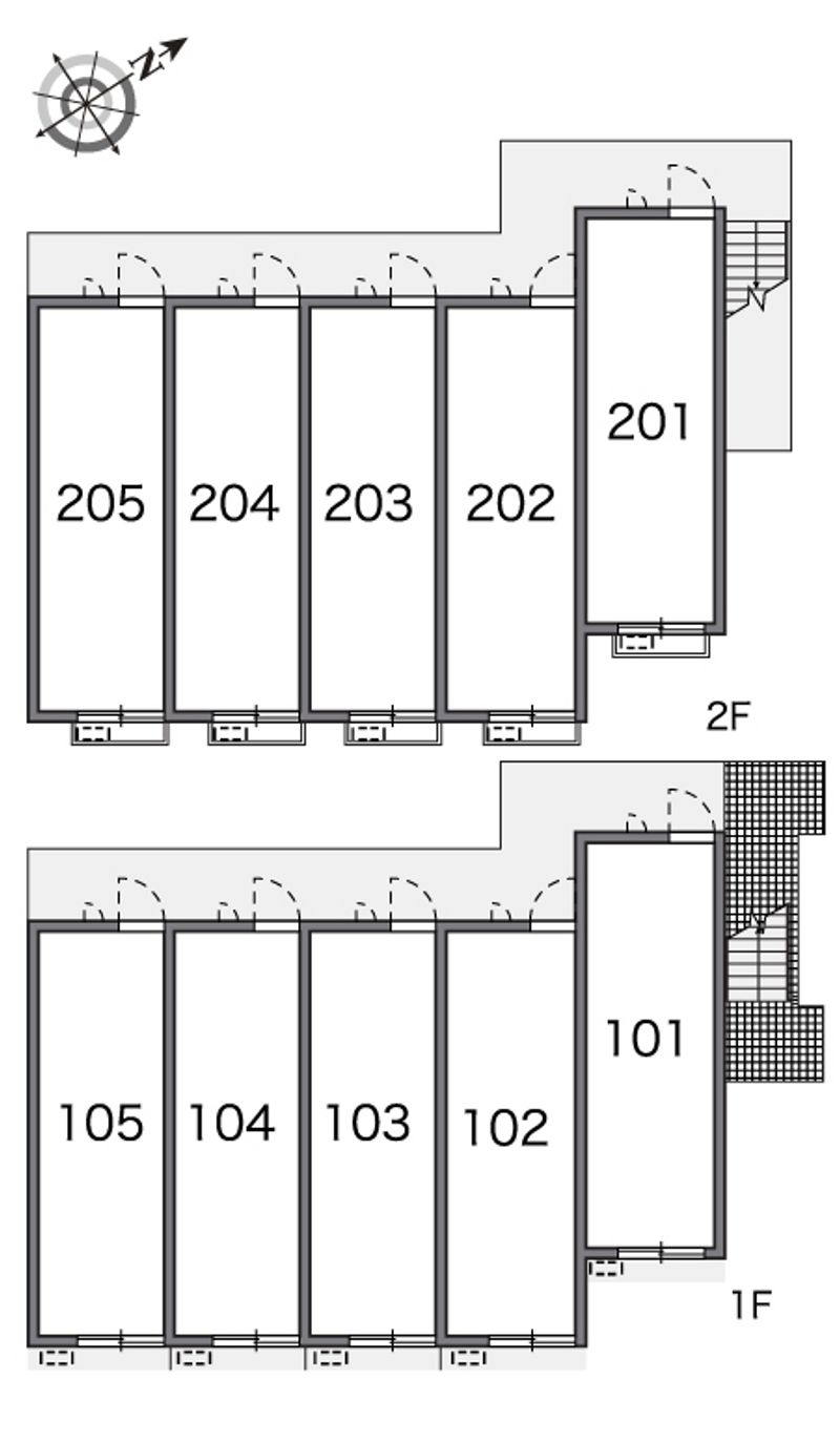 レオパレスＫｏｓｕｃａ　０９ 間取配置図
