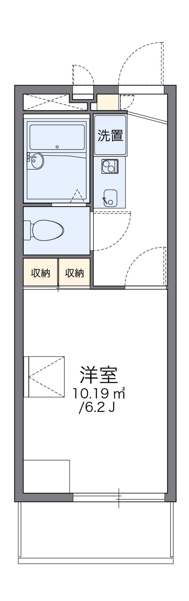レオパレスゴールドフォルム 間取図