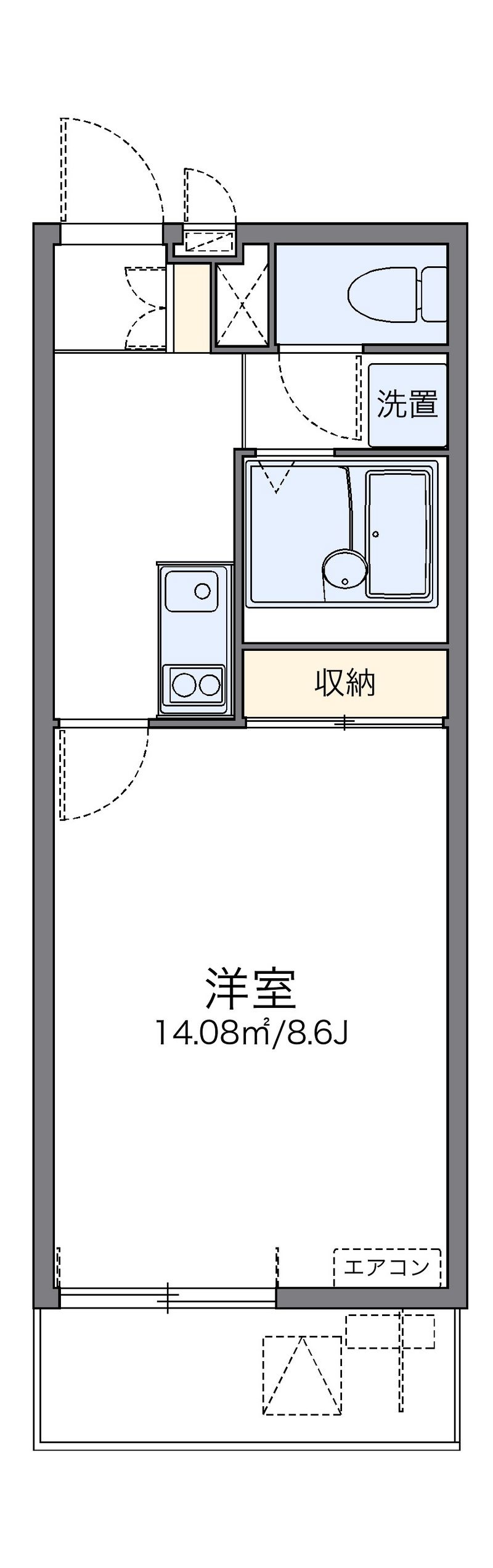レオネクストリバーシティ本町 間取図