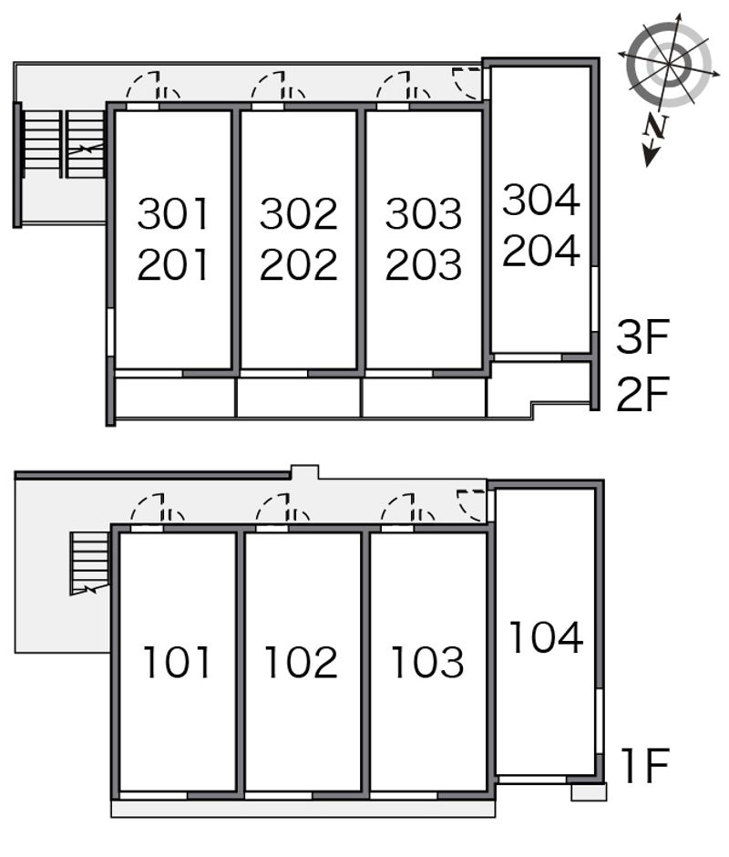 クレイノコラットⅠ 間取り配置図