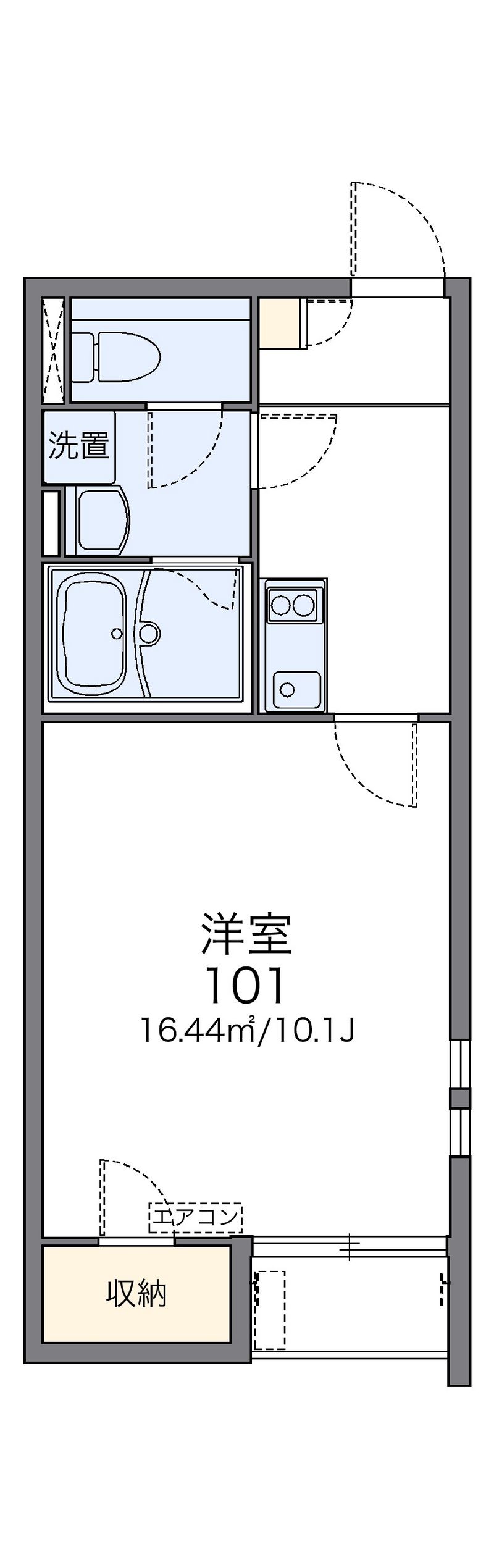 レオネクスト高針荒田Ⅰ 間取図