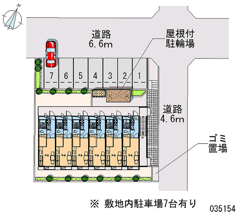 レオパレスオパール　城前 月極駐車場