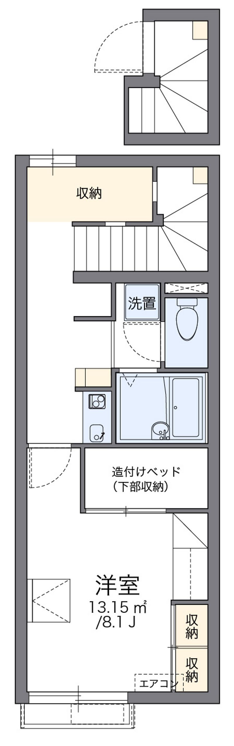 レオパレスＷｅｓｔＳｉｄｅＢＢ 間取図