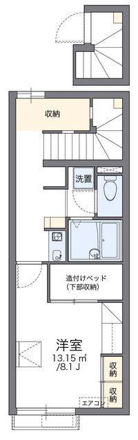 レオパレスＷｅｓｔＳｉｄｅＢＢ 間取り図