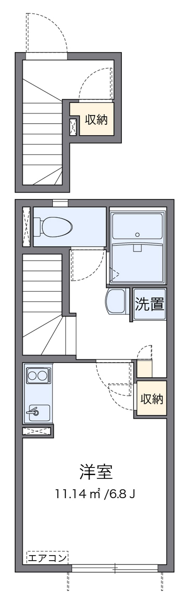 クレイノアオキハイツ 間取図