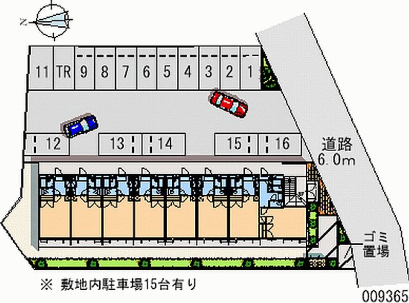 レオパレス輝石 月極駐車場